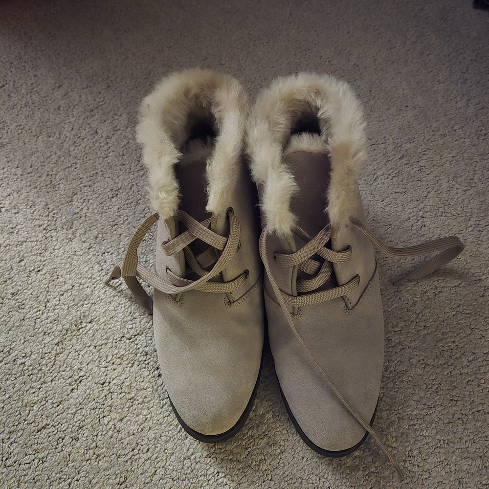 Sporto Beige Fur-Lined Winter Boots